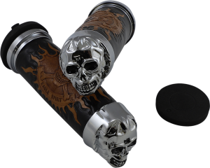 Skull Grips Black, 1, nordicamoto.ro
