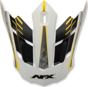 Fx-17 Factor Visor Peak Pearl White/yellow White, Yellow