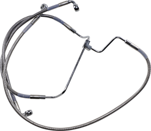 Extended Length Stainless Steel Brake Line Kit Silver, Clear-coated Oversize [+102 mm (4'')], 1, nordicamoto.ro