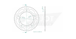 Pinion standard spate 525 negru, 2, nordicamoto.ro