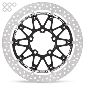 Halo Series T-floater Brake Rotor Silver, Black 