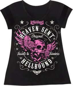 Tee Wmens Heaven Sent Sm Black S, 1, nordicamoto.ro