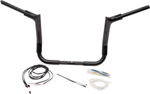 1-1/2(r) Ez Install Pointed Top Handlebar Kit Black