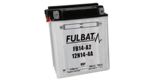 Baterii ATV/UTV, Baterie Moto Fulbat FB14-A2 / 12N14-4A Dry 12V 14.7Ah 175A – Include Electrolit, nordicamoto.ro