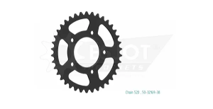 Pinion standard spate 520, negru 