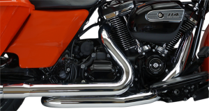 Aggressor 2-into-2 Crossover Headers With Heat Shields Chrome