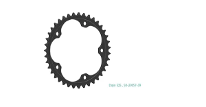 Pinion standard spate 525 negru, 1, nordicamoto.ro