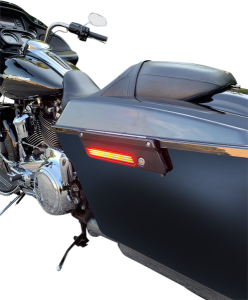 Dual Color Led Saddlebag Latch Lightz Amber, Red, 2, nordicamoto.ro