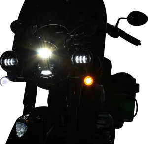 Probeam® Dynamic Ringz Led Front Turn Signals Black, 2, nordicamoto.ro