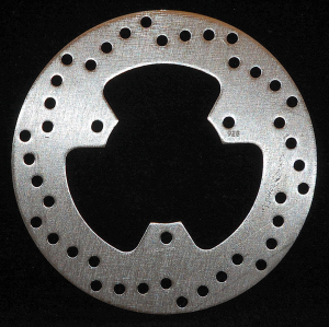Round D-series Scooter Brake Rotor Silver, Stainless Steel, Zinc, 1, nordicamoto.ro