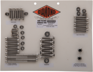 Polished Stainless Engine Fastener Kit Stainless Steel, Polished