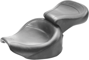 Vintage Style 2-up Vinyl Wide Seat Black