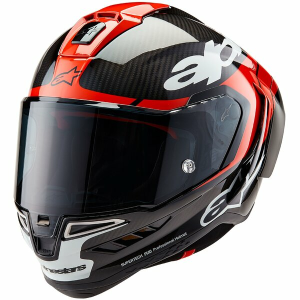 Casca integrala sport ALPINESTARS SUPERTECH R10 CARBON ELEMENT Negru/Rosu/Alb