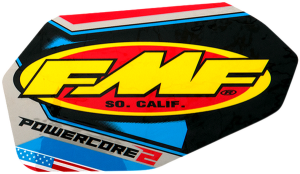 Fmf Exhaust Replacement Decal Black, Blue, Red, Yellow 