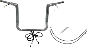 Plug & Play Ez Install 1-1/2(r) Flat Top Handlebar Kit Silver, 2, nordicamoto.ro
