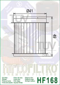 Filtru ulei DAELIM NS/SL125 Hiflofiltro HF168