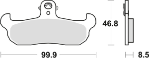 Placute frana fata TRW Organice APRILIA AF / TUAREG 125 '88-'89/GILERA RC 600 '88-'93/YAMAHA TDR 125 '91-'92