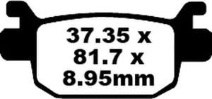 Sfa-hh Series Sindered Scooter Brake Pads