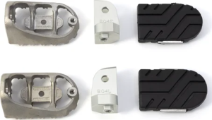 Suport pentru picioare Ion, negru, argintiu, 1, nordicamoto.ro