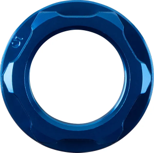 MOOSE RACING Steering Stem Nut Blue 