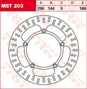 Disc de frână fix, rotund, 250–299 mm, 2, nordicamoto.ro