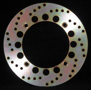 Round D-series Fixed Offroad Brake Rotor Silver, Zinc, 1, nordicamoto.ro