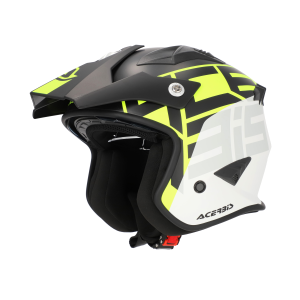 Casca Jet Acerbis Aria Sport Negru/Galben Fluo