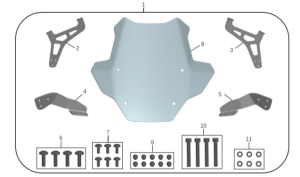 PARBRIZ FAȚĂ ATV CFMOTO CFORCE 800 / 800 TOURING / 800 HO EPS / 1000 TOURING / 1000 EPS, 3, nordicamoto.ro