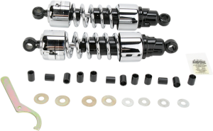 412 Series Cruiser Shocks Black, Chrome