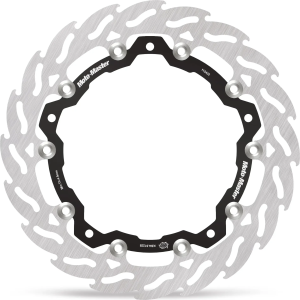 Flame Floating Alu Brake Disc Black, Silver 