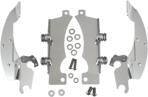 Fats/slim Windshield Trigger-lock Complete Mount Kit Polished, 1, nordicamoto.ro