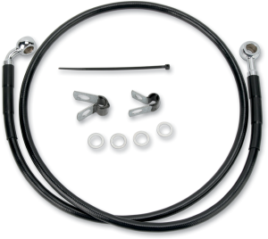 Stainless Steel Brake Line Kit Black, 1, nordicamoto.ro