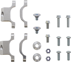 Radiator Race Braces Brushed Aluminum, 3, nordicamoto.ro