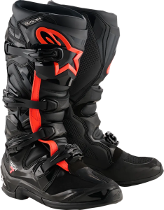 Cizme Alpinestars Tech 7 Black/Fluo Red