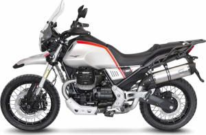 Tobă de eșapament LeoVince LV One Evo Slip-On pentru Moto Guzzi V85 TT, 3, nordicamoto.ro