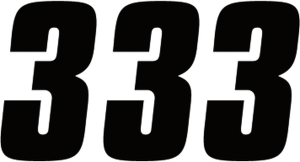 Number Stickers Black, 2, nordicamoto.ro