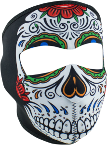 Full Mask Muerte Skull Black, Green, Red, White, 1, nordicamoto.ro