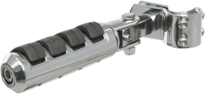 Anti-vibration Highway Pegs With 1-1/4” Clamps Silver, 1, nordicamoto.ro