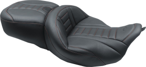 One-piece Deluxe Touring Seat With Removable Backrest Option Black