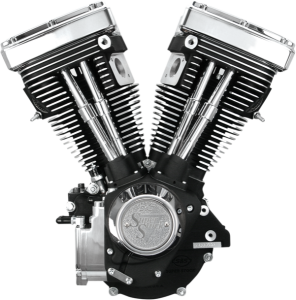 V80 Long-block Engine Black, 1, nordicamoto.ro
