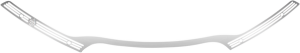 Flare Series Windshield Trim Chrome, 1, nordicamoto.ro