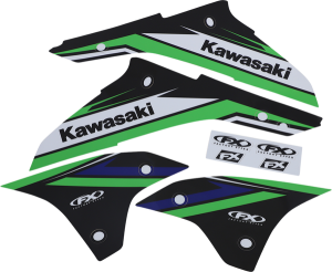 Evo Graphics Kit Black, Green, 2, nordicamoto.ro