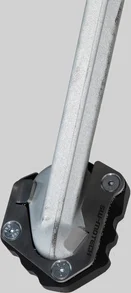 Extensie pentru piciorul suportului lateral, negru, argintiu, 2, nordicamoto.ro