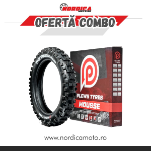 Pachet anvelopa 140/80-18 Plews Tyres EN1 TOUGH ONE Extreme Spec B + Mousse Plews Tyres Extreme, nordicamoto.ro