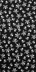 Skull Neck Tube Black, White