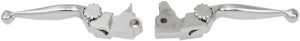 Journey Adjustable Lever Set For Harley Models Silver