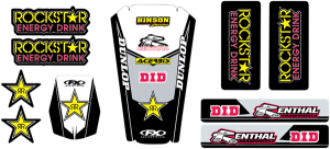 Trim Kit Graphics Black, White, Yellow