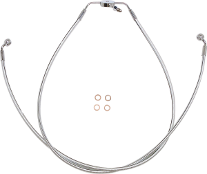 Non-abs Dual Disc Lower Dot Brake Line Black Pearl