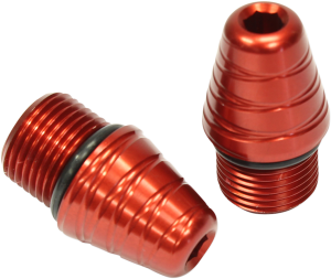 Bar End Weights Lg Anodized, Red