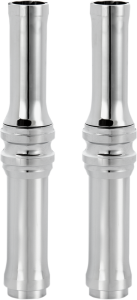 10 Gauge Pushrod Covers Silver, 1, nordicamoto.ro